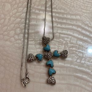 Silver chain and cross
